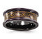 Rain Collection Black Ti Anodized Copper 8mm Concave Band