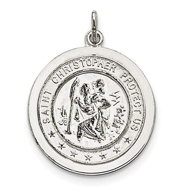 Sterling Silver St. Christopher Medal (30X25MM)