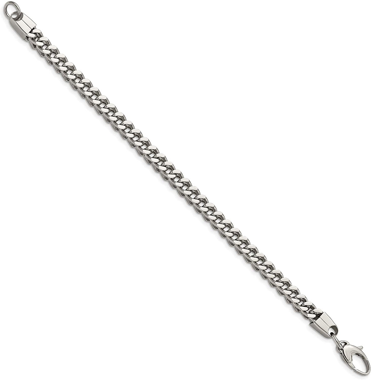 Men's Stainless Steel 6mm Franco Link Bracelet, 9 Inches