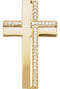 Diamond Latin Cross 14k Yellow Gold Pendant