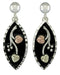 Black Diamond-Cut Drop Earrings, Sterling Silver, 12k Green Gold, 12k Rose Gold Black Hills Gold