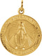 14k Yellow Gold Miraculous Medal (14.75 MM)