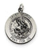 Sterling Silver Antiqued Saint George Medal (25X20MM)