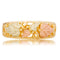 Women's Diamond-Cut Wedding Band, 10k Yellow Gold, 12k Green and Rose Gold Black Hills Gold Motif