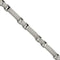 Men's Brushed and Polished Stainless Steel 10 mm Grey Carbon Fiber Inlay Bracelet, 8.25 Inches