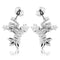 Petite Frog Design Earrings, Sterling Silver, 12k Green and Rose Gold Black Hills Gold Motif