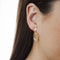 Dangling Dual Circle Earrings, 10k Yellow Gold, 12k Green and Rose Gold Black Hills Gold Motif