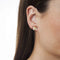 Butterfly Post Earrings, 10k Yellow Gold, 12k Green and Rose Gold Black Hills Gold Motif