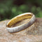 Ave 369 14k Yellow Gold, Gibeon Meteorite Inlay 4mm Comfort-Fit Wedding Band