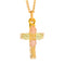 Ave 369 Cross Pendant Necklace, 10k Yellow Gold, 12k Green and Rose Gold Black Hills Gold Motif, 18"