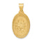 Ave 369 14k Yellow Gold Antiqued Guardian Angel Medal (25X20MM)
