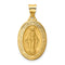 Ave 369 14k Yellow Gold Antiqued Guardian Angel Medal (25X20MM)