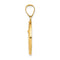 Ave 369 14k Yellow Gold and St. Michael Medal Charm Pendant (21X18 MM)