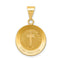 Ave 369 14k Yellow Gold Confirmation Medal Pendant (17X15MM)