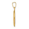 Ave 369 14k Yellow Gold and Satin Miraculous Medal Charm Pendant (18X11 MM)