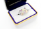 Ave 369 Rhodium-Plated Sterling Silver Synthetic Rose Zircon October Birthstone Ring, 12k Green and Rose Black Hills Gold