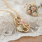 Infinity Drop Necklace, 10k Yellow Gold, 12k Green and Rose Gold Black Hills Gold Motif