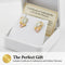 Graduated Leaves Stud Earrings, 10k Yellow Gold, 12k Green and Rose Gold Black Hills Gold Motif