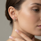 Graduated Leaves Antiqued Earrings, 10k Yellow Gold, 12k Green and Rose Gold Black Hills Gold Motif