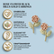 Rose Flower Earrings, 10k Yellow Gold, 12k Green and Rose Gold Black Hills Gold Motif
