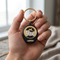 Milgrain Border Antique Key Ring, 10k Yellow Gold, 12k Green and Rose Gold Black Hills Gold Motif