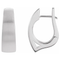 Sterling Silver Fancy Hinged Hoop Earrings