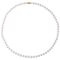 White Akoya Cultured Pearl Strand Bracelet in 14k Yellow Gold, 7" (6-6.5 MM)