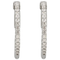 CZ Inside-Outside Hoop Earrings, Sterling Silver (41.5MM)