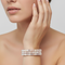 Natural Multi-Colored Freshwater Cultured Pearl 3-Strand Bracelet, 6"-8" (5.5-6.0MM)