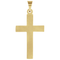Simple Latin Cross 14k Yellow Gold Pendant