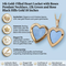 Heart Locket with Roses Pendant Necklace, 10k Yellow Gold, 12k Green and Rose Gold Black Hills Gold Motif, 18"