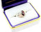 Marquise Created Garnet January Birthstone Ring, Sterling Silver, 12k Green and Rose Gold Black Hills Gold Motif