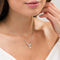 Diamond-Cut Hummingbird Necklace, Sterling Silver, 12k Green Gold, 12k Rose Gold Black Hills Gold, 18"