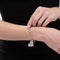 Love' Charm with Heart Wire Bracelet, Sterling Silver, 12k Green and Rose Gold Black Hills Gold Motif, 8"