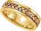 5mm 14k Yellow, White and Rose Gold Tri-Color Hand Woven Band, Size 10
