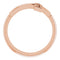 Embossed Cross 14k Rose Gold Ring