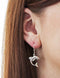 High Polish Dolphin Leverback Earrings, Sterling Silver, 12k Green and Rose Gold Black Hills Gold Motif