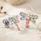 Scrollwork Dragonfly Earrings, Sterling Silver, 12k Green and Rose Gold Black Hills Gold Motif