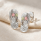 Flip Flops stud Earrings, Sterling Silver, 12k Green and Rose Gold Black Hills Gold Motif