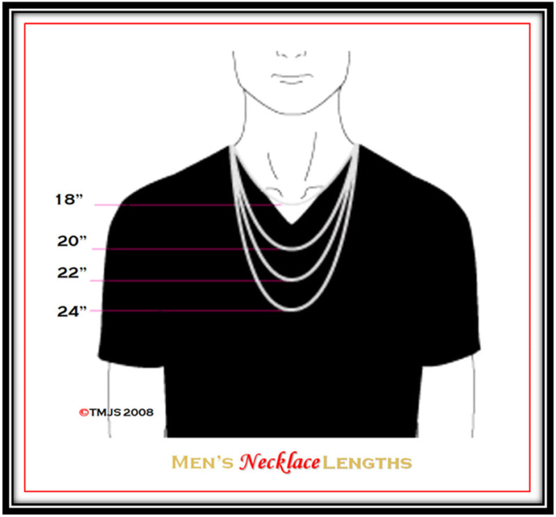 Men's Stainless Steel Rope Chain with Lobster Clasp 30"