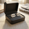Stainless Steel Black Enamel Dad Octagon Cuff Links, 12X18MM