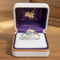 Ave 369 Created Aquamarine Round March Birthstone Ring, Sterling Silver, 12k Green and Rose Gold Black Hills Gold Motif