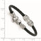 Boy's Girl's Signature Cable Collection Gray Titanium Cable and Sterling Silver Bead Bracelet, 5" (5MM)