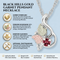 Genuine Idaho Garnet Pendant Necklace, Sterling Silver, 12k Green and Rose Gold Black Hills Gold Motif, 18"