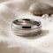 Men's Brushed Cobalt Chrome 8mm Grooved Comfort-Fit Wedding Band Size 9.5