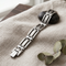 Men's Brushed and Polished Titanium 10mm Link Bracelet, 8.75 Inches