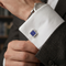 Sterling Silver Lapis Square Cuff Links