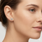 Petite Butterfly Earrings, Sterling Silver, 12k Green and Rose Gold Black Hills Gold Motif