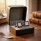 Sterling Silver and CZ Brilliant Pavé Square Cuff Links, 13MM