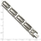 Men's Brushed and Polished Titanium 10mm Link Bracelet, 8.75 Inches